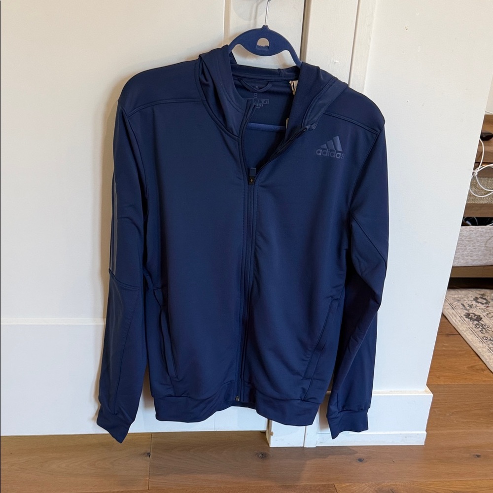 Adidas Men's Deep Blue Performance Jacket